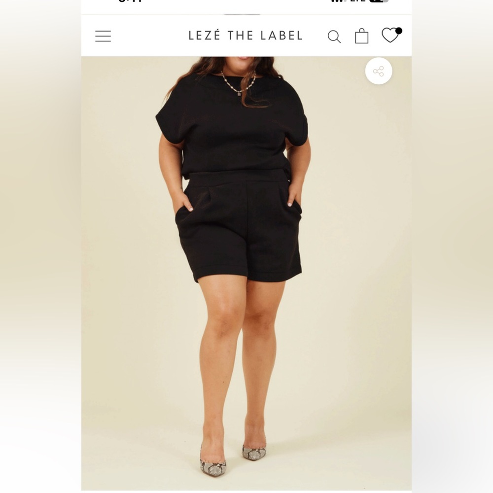 Lezé the Label Piper shorts in black